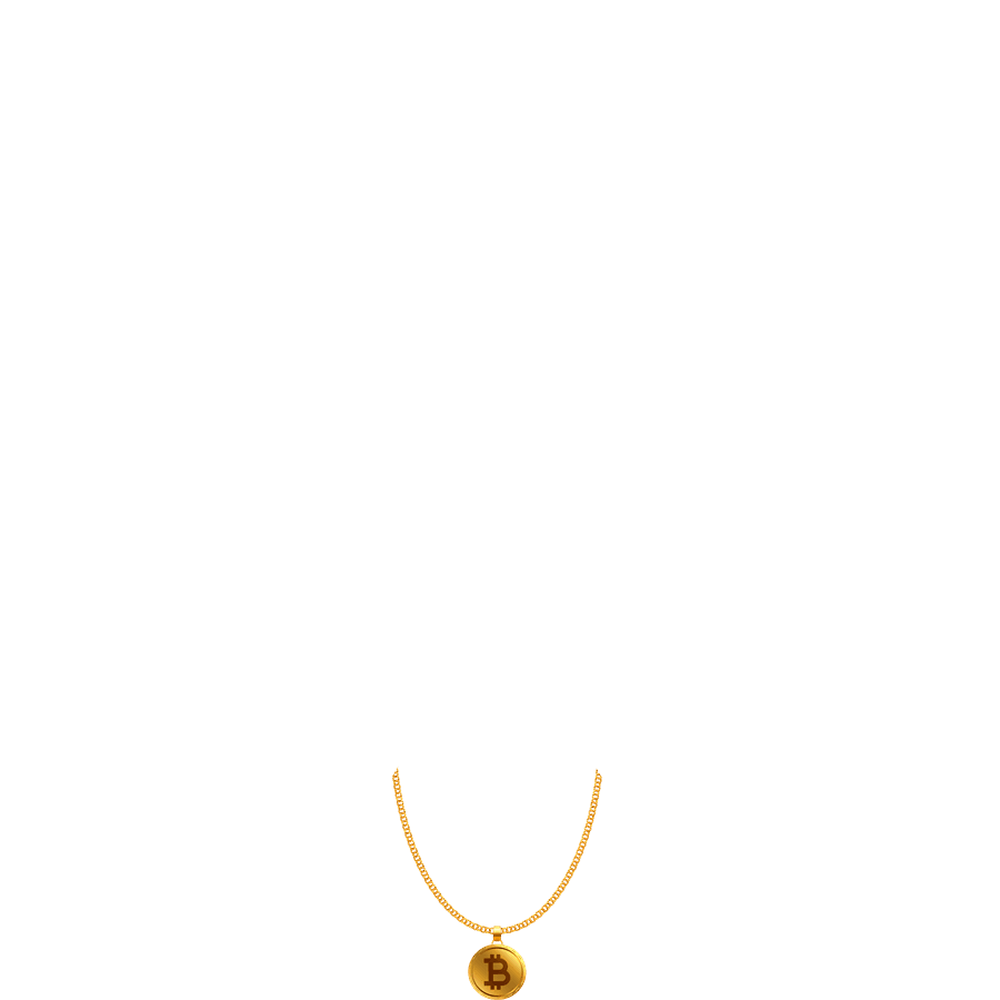 gold bitcoin necklace